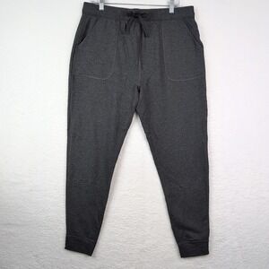 SAXX 3Six Five Jogger Pants Men's Large Dark Gray Stretch Athleisure Lounge